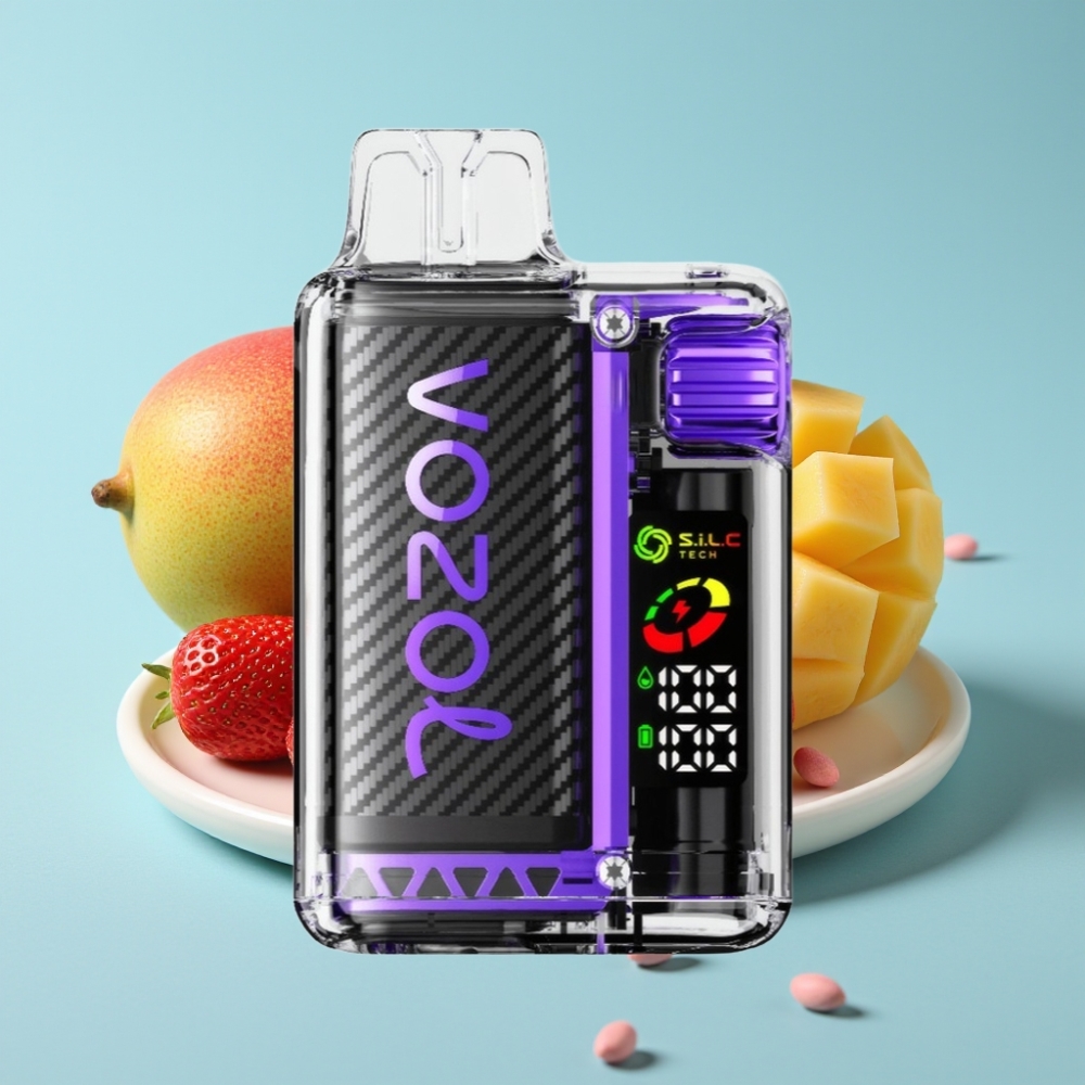 VOZOL Vista 20000 Puffs Chile vape recargable, 650mAh, 2% nicotina, pantalla OLED, sabor Fresa Mango