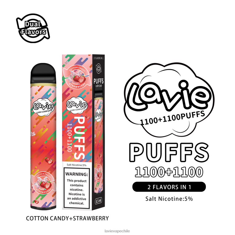 D4V2D293 Vape Lavie En Línea - algodon de azucar/fresa LAVIE BAR Switch 2200 bocanadas