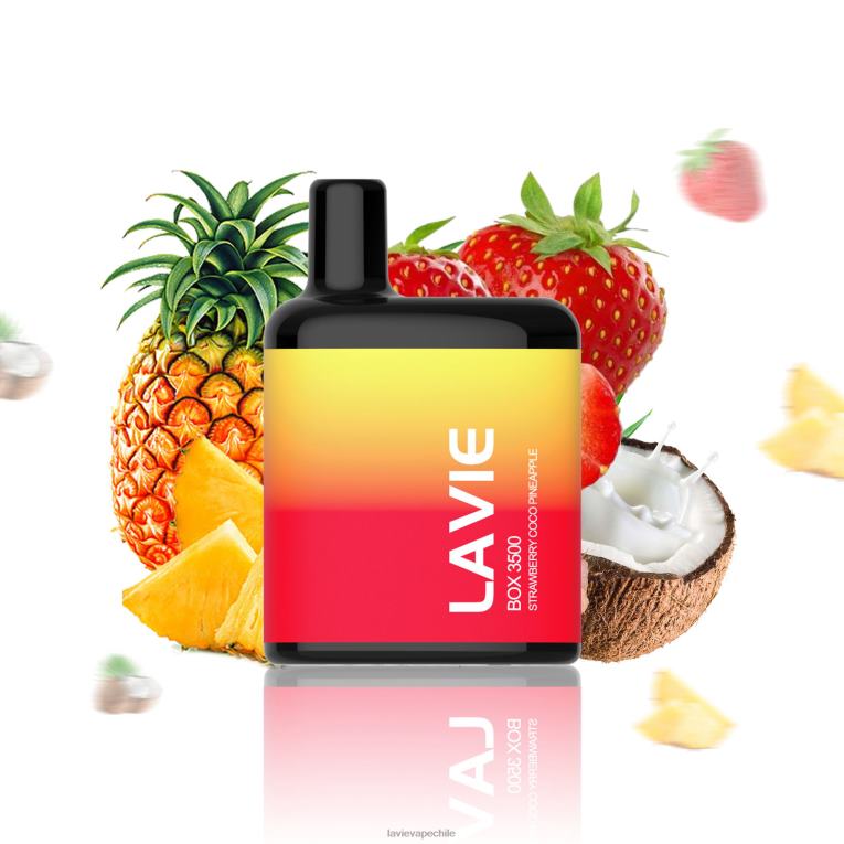D4V2D207 Lavie Vape Sabores - fresa coco piña LAVIE BOX 3500 bocanadas