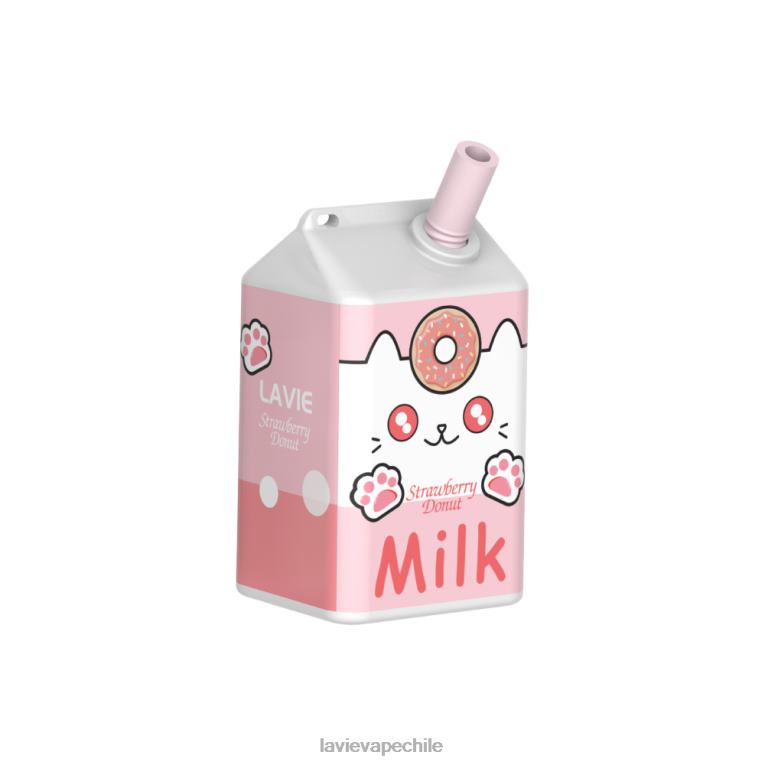 D4V2D177 Lavie Vape Chile - donut de fresa LAVIE MILK 7000 bocanadas
